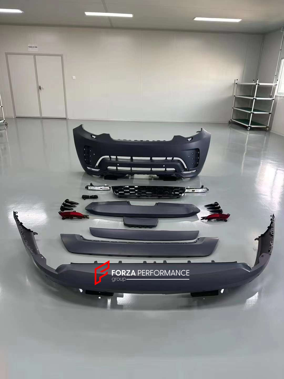 CONVERSION BODY KIT for LAND ROVER DISCOVERY 5 2016 - 2020 UPGRADE to 2021+ FACELIFT

Set includes:

Front Bumper
Front Bumper LED Lights
Front Grille
Front Air Vents
Roof Spoiler
Rear Bumper
Rear Bumper LED Lights

Material: Plastic

Note: Professional installation is required.

* Please let us know which shipping option you prefer.

* Each part can be sent separately. If you need, please contact us.



Payment ►
Visa

Mastercard

PayPal with a credit card (add 4.4% at checkout)
Payoneer
Cryptocurrency
Shi