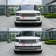 CONVERSION BODY KIT for LAND ROVER RANGE ROVER L405 2012 - 2021 UPGRADE to RANGE ROVER L460 2021+

Set includes:
Front Lip
Front Bumper Assembly
Front Grille
Headlights
Hood Bonnet
Front Fenders
Door Panels
Body Side Door Moldings
Side Skirts
Rear Fenders
Trunk Lid
Rear Bumper Assembly
Rear Diffuser

Material: Plastic

NOTE: Professional installation is required.