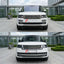 CONVERSION BODY KIT for LAND ROVER RANGE ROVER L405 2012 - 2021 UPGRADE to RANGE ROVER L460 2021+

Set includes:
Front Lip
Front Bumper Assembly
Front Grille
Headlights
Hood Bonnet
Front Fenders
Door Panels
Body Side Door Moldings
Side Skirts
Rear Fenders
Trunk Lid
Rear Bumper Assembly
Rear Diffuser

Material: Plastic

NOTE: Professional installation is required.