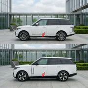 CONVERSION BODY KIT for LAND ROVER RANGE ROVER L405 2012 - 2021 UPGRADE to RANGE ROVER L460 2021+

Set includes:
Front Lip
Front Bumper Assembly
Front Grille
Headlights
Hood Bonnet
Front Fenders
Door Panels
Body Side Door Moldings
Side Skirts
Rear Fenders
Trunk Lid
Rear Bumper Assembly
Rear Diffuser

Material: Plastic

NOTE: Professional installation is required.