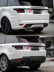 CONVERSION BODY KIT for LAND ROVER RANGE ROVER SPORT L494 2013 - 2018 UPGRADE to SVR L494 FACELIFT 2017 - 2022 FORZA PERFORMANCE custom fit SVR Style

Set includes:
Front Bumper Assembly
Front Grille
Headlights
Front Fenders
Side Skirts
Tail Lights
Rear Bumper Assembly
Exhaust Tips

Material: Plastic

NOTE: Professional installation is required.