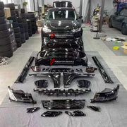 CONVERSION BODY KIT for LAND ROVER RANGE ROVER SPORT L494 2013 - 2018 UPGRADE to SVR L494 FACELIFT 2017 - 2022 FORZA PERFORMANCE custom fit SVR Style

Set includes:
Front Bumper Assembly
Front Grille
Headlights
Front Fenders
Side Skirts
Tail Lights
Rear Bumper Assembly
Exhaust Tips

Material: Plastic

NOTE: Professional installation is required.