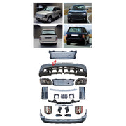 CONVERSION UPGRADE FACELIFT OLD TO NEW BODY KIT for Land Rover Range Rover Vogue 2005 - 2009 to Vogue 2010 - 2012
Set includes:

Front Lip
Front Bumper Assembly
Front Grille
Rear Bumper Assembly
Material: Plastic

NOTE: Professional installation is required.