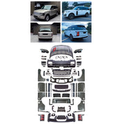 CONVERSION UPGRADE FACELIFT OLD TO NEW BODY KIT for Land Rover Range Rover Vogue 2005 - 2012 to Vogue 2022+
Set includes:

Front Lip
Front Bumper Assembly
Front Grille
Hood Bonnet
Front Fenders
Side Skirts
Door Panels
Rear Fenders
Rear Bumper Assembly
Rear Diffuser
Exhaust Tips
Material: Plastic

NOTE: Professional installation is required.