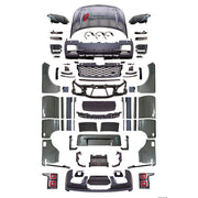 CONVERSION UPGRADE FACELIFT OLD TO NEW BODY KIT for Land Rover Range Rover Vogue 2005 - 2012 to Vogue 2022+
Set includes:

Front Lip
Front Bumper Assembly
Front Grille
Hood Bonnet
Front Fenders
Side Skirts
Door Panels
Rear Fenders
Rear Bumper Assembly
Rear Diffuser
Exhaust Tips
Material: Plastic

NOTE: Professional installation is required.