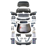 CONVERSION UPGRADE FACELIFT OLD TO NEW BODY KIT for Land Rover Range Rover Vogue 2013 - 2017 to Vogue 2022+
Set includes:

Front Lip
Front Bumper Assembly
Front Grille
Hood Bonnet
Trunk Lid
Rear Bumper Assembly
Rear Diffuser
Exhaust Tips
Material: Plastic

NOTE: Professional installation is required.