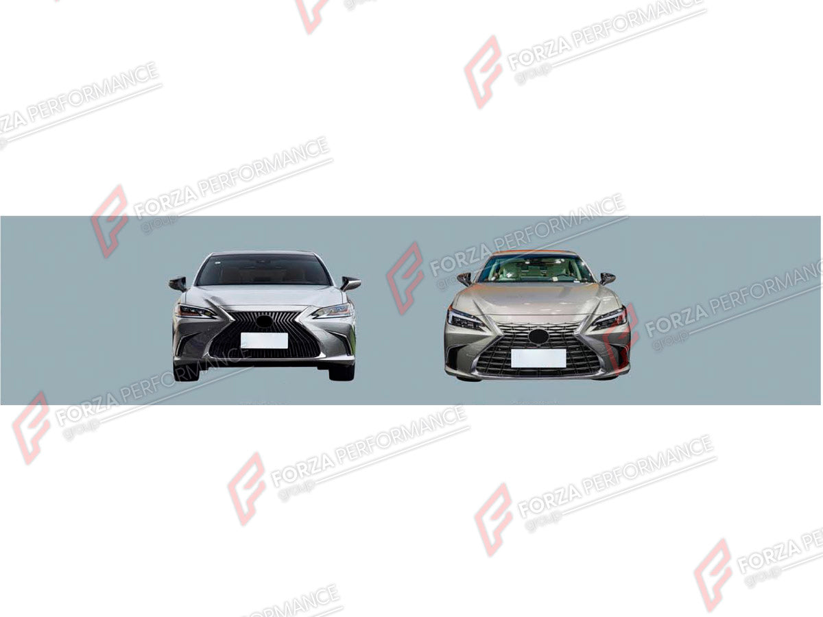 CONVERSION BODY KIT for LEXUS ES200 2018 - 2024 UPGRADE to ES200 FACELIFT 2025+

Set includes:
Front Bumper Assembly
Front Grille
Headlights
Tail Lights

Material: Plastic

NOTE: Professional installation is required.