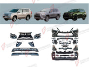 CONVERSION BODY KIT for LEXUS GX460 J150 2009 - 2019 UPGRADE to GX460 J150 FACELIFT 2020 - 2023 FORZA PERFORMANCE custom fit Black Edition Style
Set includes:

Front Lip
Front Bumper Assembly
Front Grille
Headlights
Tail Lights
Rear Bumper Assembly
Rear Diffuser
Material: Plastic

NOTE: Professional installation is required.