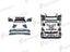 CONVERSION BODY KIT for LEXUS GX460 J150 2009 - 2019 UPGRADE to GX460 J150 FACELIFT 2020 - 2023 FORZA PERFORMANCE custom fit Black Edition Style
Set includes:

Front Lip
Front Bumper Assembly
Front Grille
Headlights
Tail Lights
Rear Bumper Assembly
Rear Diffuser
Material: Plastic

NOTE: Professional installation is required.