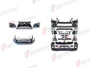 CONVERSION BODY KIT for LEXUS GX460 J150 2009 - 2019 UPGRADE to GX460 J150 FACELIFT 2020 - 2023

Set includes:
Front Bumper Assembly
Front Grille
Headlights
Tail Lights
Rear Bumper Assembly

Material: Plastic

NOTE: Professional installation is required.