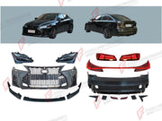 CONVERSION UPGRADE FACELIFT OLD TO NEW BODY KIT for Lexus IS250 2005 - 2013 to IS250 Facelift 2020+
Set includes:

Front Lip
Front Bumper Assembly
Front Grille
Headlights
Tail Lights
Rear Bumper Assembly
Rear Diffuser
Exhaust Tips
Material: Plastic

NOTE: Professional installation is required.