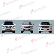 CONVERSION UPGRADE FACELIFT OLD TO NEW BODY KIT for Lexus LX570 J200 2007 - 2012 to LX570 J200 Facelift 2012 - 2015
Set includes:

Front Bumper Assembly
Front Grille
Headlights
Tail Lights
Rear Bumper Assembly
Material: Plastic

NOTE: Professional installation is required.