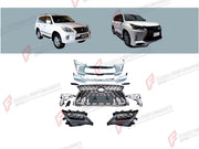 CONVERSION BODY KIT for LEXUS LX570 J200 2007 - 2015 UPGRADE to LX570 J200 FACELIFT 2015 - 2023 FORZA PERFORMANCE custom fit TRD Style
Set includes:

Front Bumper Assembly
Front Grille
Headlights
Rear Bumper
Material: Plastic

NOTE: Professional installation is required.
