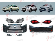 CONVERSION BODY KIT for LEXUS RX350 AL10 2009 - 2015 UPGRADE to RX350 AL20 2015 - 2023 FORZA PERFORMANCE custom fit OEM Style

Set includes:
Front Bumper Assembly
Front Grille
Headlights
Tail Lights
Rear Bumper Assembly

Material: Plastic

NOTE: Professional installation is required.
Why “Contact Us for Pricing”?

We don’t display fixed prices because our goal is to offer you the most competitive deal possible. Product costs often decrease over time, and by requesting a quote, you’ll receive our most up-to-