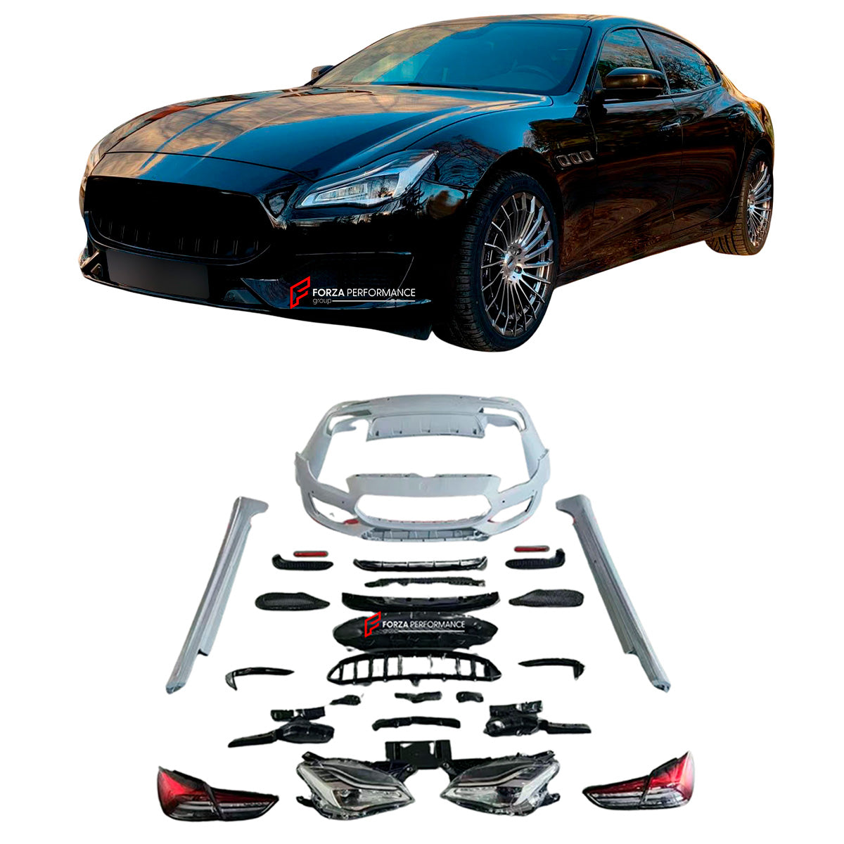 CONVERSION BODY KIT for MASERATI QUATTROPORTE M156 2013 - 2016 UPGRADE to M156 FACELIFT 2017 - 2022 TROFEO PERFOMANCE



Set includes:

Front Bumper Assembly
Front Grille
Headlight
Side Skirts
Rear Bumper
Tail Lights
Exhaust Tips

Material: Plastic
