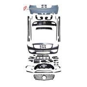 CONVERSION BODY KIT for MERCEDES-BENZ A-CLASS W176 2013 - 2017 UPGRADE to A-CLASS AMG W176 A45 2015 - 2018 FORZA PERFORMANCE custom fit A45 AMG Style
Set includes:

Front Lip
Front Bumper Assembly
Front Grille
Side Skirts
Roof Spoiler
Rear Bumper Assembly
Rear Diffuser

Material: Plastic