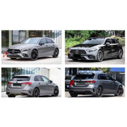 CONVERSION BODY KIT for MERCEDES-BENZ A-CLASS W177 HATCHBACK SPORT 2018 - 2022 UPGRADE to A-CLASS AMG W177 A45S 2019 - 2022 FORZA PERFORMANCE custom fit A45S AMG Sport Style

Set includes:
Front Lip
Front Bumper Assembly
Front Grille
Roof Spoiler
Rear Diffuser
Exhaust Tips

Material: Plastic

NOTE: Professional installation is required.