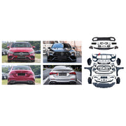 CONVERSION BODY KIT for MERCEDES-BENZ A-CLASS W177 SEDAN SPORT 2018 - 2022 UPGRADE to A-CLASS AMG W177 A45S 2019 - 2022 FORZA PERFORMANCE custom fit Wide A45S AMG Sport Style

Set includes:
Front Lip
Front Bumper Assembly
Front Grille
Front Fenders
Rear Diffuser
Exhaust Tips

Material: Plastic

NOTE: Professional installation is required.