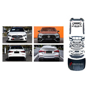 CONVERSION BODY KIT for MERCEDES-BENZ A-CLASS W177 SEDAN 2018 - 2022 UPGRADE to A-CLASS AMG W177 A45S 2019 - 2022 FORZA PERFORMANCE custom fit A45S AMG Style

Set includes:
Front Lip
Front Bumper Assembly
Front Grille
Hood Bonnet
Side Skirts
Rear Bumper Assembly
Rear Diffuser
Exhaust Tips

Material: Plastic

NOTE: Professional installation is required.