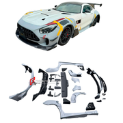CONVERSION BODY KIT for MERCEDES BENZ AMG GT GTS C190 UPGRADE to GT3 2015 - 2022 FACELIFT

Set includes:

Front Bumper Assemb
Front Grille
Front Fenders

Side Skirts
Rear Fenders (Quarter Panels)
Rear Diffuser
Rear Bumper Assembly


Material: Plastic PP + Dry carbon

Note: Professional installation is required