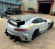 CONVERSION BODY KIT for MERCEDES BENZ AMG GT GTS C190 UPGRADE to GT3 2015 - 2022 FACELIFT

Set includes:

Front Bumper Assemb
Front Grille
Front Fenders

Side Skirts
Rear Fenders (Quarter Panels)
Rear Diffuser
Rear Bumper Assembly


Material: Plastic PP + Dry carbon

Note: Professional installation is required