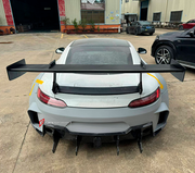 CONVERSION BODY KIT for MERCEDES BENZ AMG GT GTS C190 UPGRADE to GT3 2015 - 2022 FACELIFT

Set includes:

Front Bumper Assemb
Front Grille
Front Fenders

Side Skirts
Rear Fenders (Quarter Panels)
Rear Diffuser
Rear Bumper Assembly


Material: Plastic PP + Dry carbon

Note: Professional installation is required