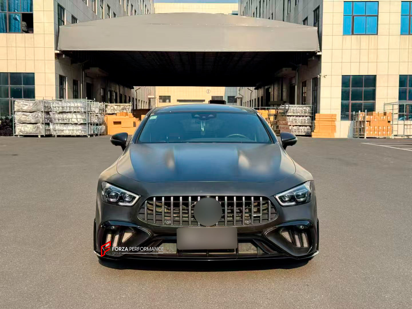 CONVERSION BODY KIT for MERCEDES BENZ AMG GT X290 GT43 GT50 GT53 UPGRADE to GT63 2018+

Set includes:

Front Lip
Front Bumper
Front Bumper Air Vents
Front Grille
Front Air Vents
Rear Bumper
Rear Diffuser
Exhaust Tips

Material: Plastic

Note: Professional installation is required.