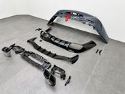 CONVERSION BODY KIT for MERCEDES BENZ AMG GT X290 GT43 GT50 GT53 UPGRADE to GT63 2018+

Set includes:

Front Lip
Front Bumper
Front Bumper Air Vents
Front Grille
Front Air Vents
Rear Bumper
Rear Diffuser
Exhaust Tips

Material: Plastic

Note: Professional installation is required.