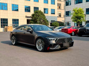 CONVERSION BODY KIT for MERCEDES BENZ AMG GT X290 GT43 GT50 GT53 UPGRADE to GT63 2018+

Set includes:

Front Lip
Front Bumper
Front Bumper Air Vents
Front Grille
Front Air Vents
Rear Bumper
Rear Diffuser
Exhaust Tips

Material: Plastic

Note: Professional installation is required.