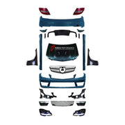 CONVERSION BODY KIT for MERCEDES-BENZ C-CLASS W204 2007 - 2011 UPGRADE to C-CLASS AMG W204 FACELIFT C63 2011 - 2015 FORZA PERFORMANCE custom fit C63 AMG Style

Set includes:
Front Bumper Assembly
Front Grille
Headlights
Hood Bonnet
Front Fenders
Side Skirts
Tail Lights
Rear Bumper Assembly
Rear Diffuser

Material: Plastic

NOTE: Professional installation is required.