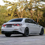 CONVERSION BODY KIT for MERCEDES-BENZ C-CLASS W205 2014 - 2022 UPGRADE to C63 AMG W206 2022+ FORZA PERFORMANCE custom fit C63 AMG Style

Set includes:
Front Lip
Front Bumper Assembly
Front Grille
Headlights
Hood Bonnet
Front Fenders
Trunk Lid
Tail Lights
Rear Bumper Assembly
Rear Diffuser
Exhaust Tips

Material: Plastic

NOTE: Professional installation is required.