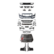 CONVERSION BODY KIT for MERCEDES-BENZ C-CLASS W205 SPORT 2014 - 2022 UPGRADE to C-CLASS AMG W205 C63S 2015 - 2023 FORZA PERFORMANCE custom fit C63S AMG Sport Style

Set includes:
Front Lip
Front Bumper Assembly
Front Grille
Hood Bonnet
Front Fenders
Rear Bumper Assembly
Rear Diffuser
Exhaust Tips

Material: Plastic

NOTE: Professional installation is required.