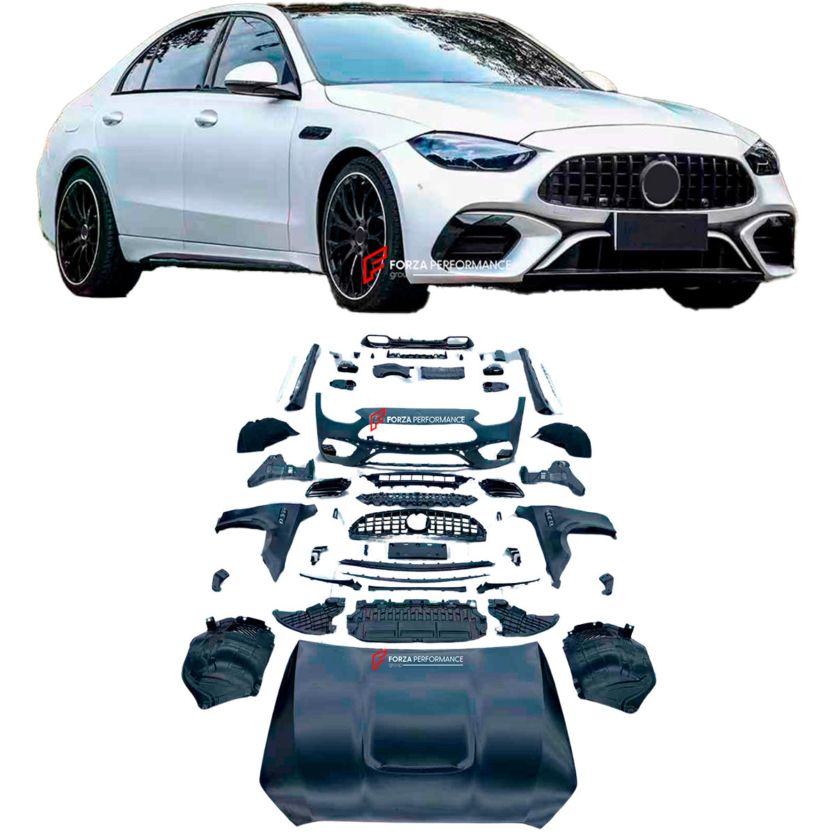 Conversion Kit Mb CONVERSION UPGRADE BODY KIT for MERCEDES BENZ C-CLASS W206 2021+ UPGRA