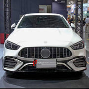 CONVERSION BODY KIT for MERCEDES-BENZ C-CLASS W206 2021+ UPGRADE to AMG W206 C63 2022+ FORZA PERFORMANCE custom fit AN Style

Set includes:
Front Lip
Front Bumper Assembly
Front Grille
Rear Diffuser

Material: Plastic

NOTE: Professional installation is required.