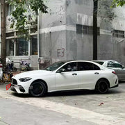 CONVERSION BODY KIT for MERCEDES-BENZ C-CLASS W206 2021+ UPGRADE to C63S AMG W206 2022+ FORZA PERFORMANCE custom fit C63S AMG Style

Set includes:
Front Lip
Front Bumper Assembly
Front Grille
Ducktail Spoiler
Rear Bumper Fins
Rear Diffuser
Exhaust Tips

Material: Plastic

NOTE: Professional installation is required.