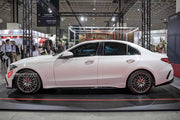 CONVERSION BODY KIT for MERCEDES-BENZ C-CLASS W206 2021+ UPGRADE to AMG W206 C63 2022+ FORZA PERFORMANCE custom fit AN Style

Set includes:
Front Lip
Front Bumper Assembly
Front Grille
Rear Diffuser

Material: Plastic

NOTE: Professional installation is required.