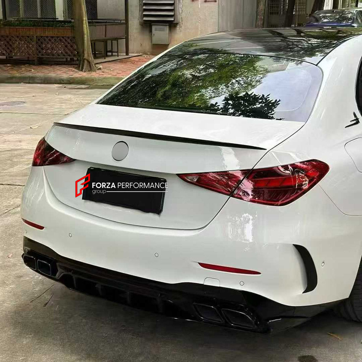 CONVERSION BODY KIT for MERCEDES-BENZ C-CLASS W206 2021+ UPGRADE to C63S AMG W206 2022+ FORZA PERFORMANCE custom fit C63S AMG Style

Set includes:
Front Lip
Front Bumper Assembly
Front Grille
Ducktail Spoiler
Rear Bumper Fins
Rear Diffuser
Exhaust Tips

Material: Plastic

NOTE: Professional installation is required.