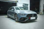 CONVERSION BODY KIT for MERCEDES-BENZ CLA-CLASS X118 2019 - 2023 UPGRADE to CLA45 S AMG X118 2019 - 2023 FORZA PERFORMANCE custom fit AN Style

Set includes:
Front Lip
Front Bumper Assembly
Front Grille
Rear Diffuser
Exhaust Tips

Material: Plastic

NOTE: Professional installation is required.
