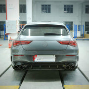 CONVERSION BODY KIT for MERCEDES-BENZ CLA-CLASS X118 2019 - 2023 UPGRADE to CLA45 S AMG X118 2019 - 2023 FORZA PERFORMANCE custom fit AN Style

Set includes:
Front Lip
Front Bumper Assembly
Front Grille
Rear Diffuser
Exhaust Tips

Material: Plastic

NOTE: Professional installation is required.