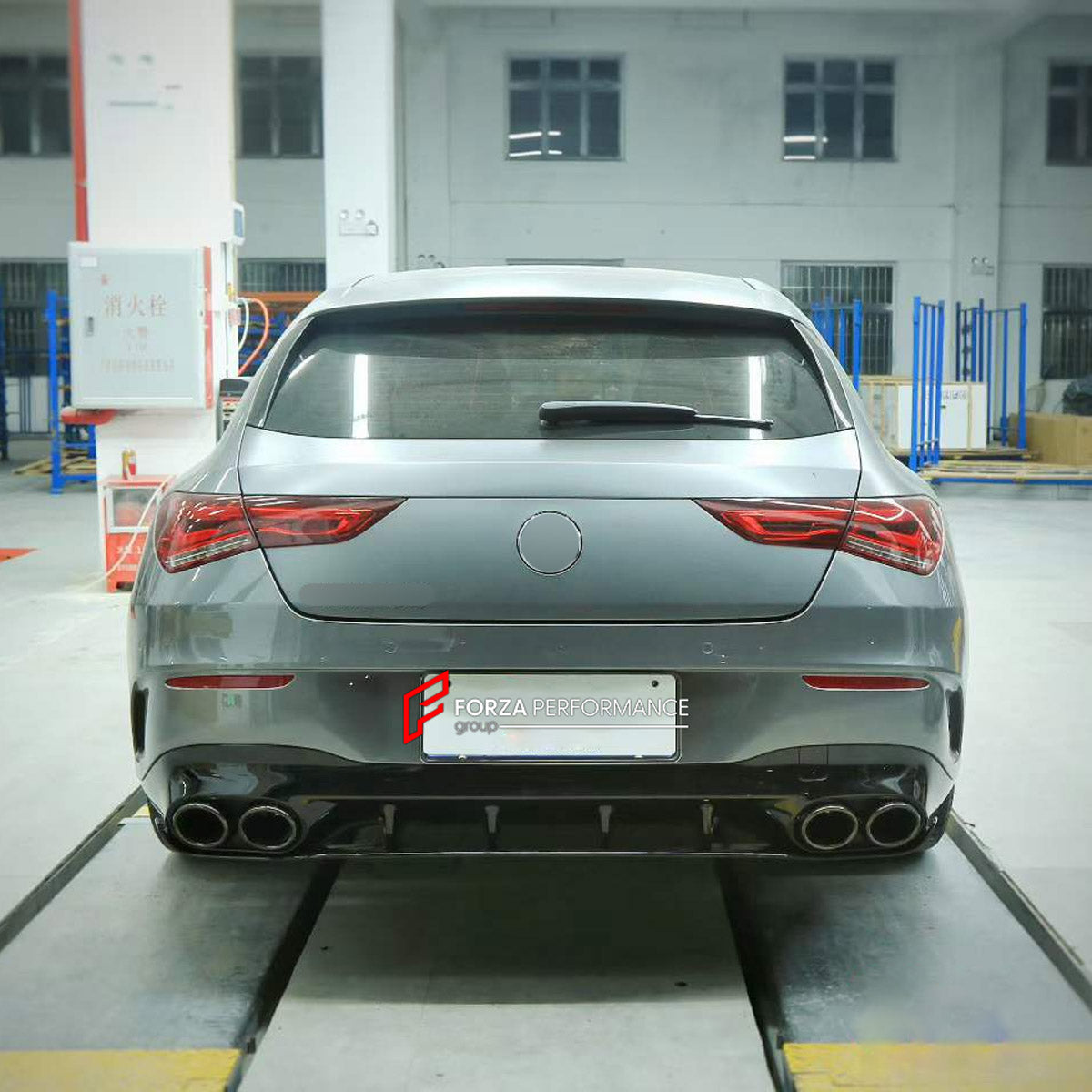CONVERSION BODY KIT for MERCEDES-BENZ CLA-CLASS X118 2019 - 2023 UPGRADE to CLA45 S AMG X118 2019 - 2023 FORZA PERFORMANCE custom fit AN Style

Set includes:
Front Lip
Front Bumper Assembly
Front Grille
Rear Diffuser
Exhaust Tips

Material: Plastic

NOTE: Professional installation is required.
