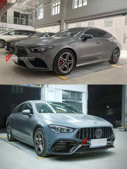 CONVERSION BODY KIT for MERCEDES-BENZ CLA-CLASS X118 2019 - 2023 UPGRADE to CLA45 S AMG X118 2019 - 2023 FORZA PERFORMANCE custom fit AN Style

Set includes:
Front Lip
Front Bumper Assembly
Front Grille
Rear Diffuser
Exhaust Tips

Material: Plastic

NOTE: Professional installation is required.