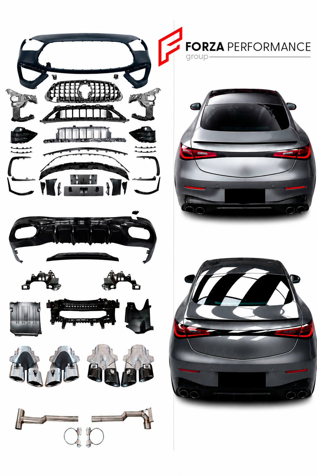CONVERSION BODY KIT for Mercedes-Benz CLE-Class C236 2024+ UPGRADE to AMG CLE 53 2024+