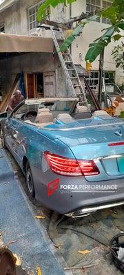 CONVERSION BODY KIT for MERCEDES-BENZ E-CLASS COUPE W207 2009 - 2016 to W207 FACELIFT  Set includes:  Front Bumper with Grille LED Headlights Rear Bumper LED Tail Lights