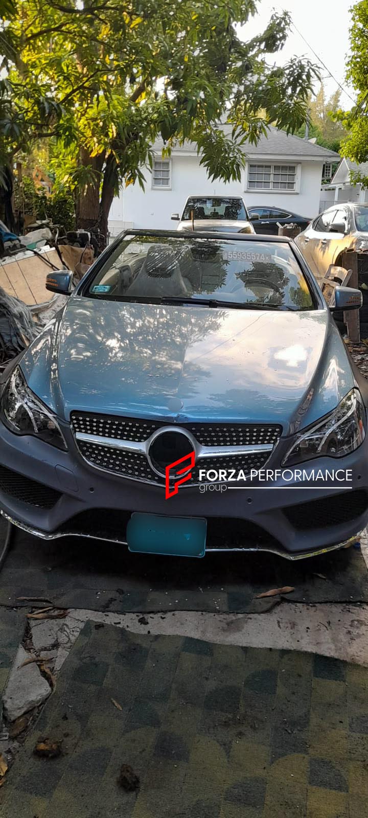 CONVERSION BODY KIT for MERCEDES-BENZ E-CLASS COUPE W207 2009 - 2016 to W207 FACELIFT  Set includes:  Front Bumper with Grille LED Headlights Rear Bumper LED Tail Lights