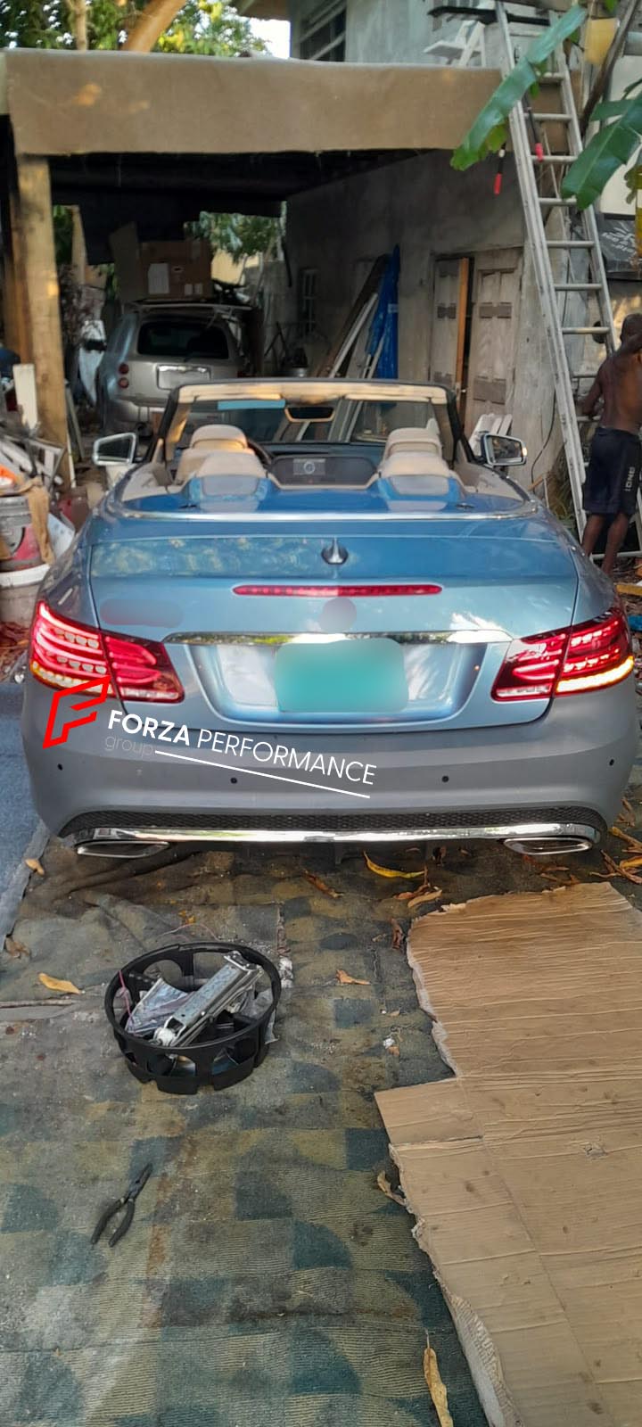 CONVERSION BODY KIT for MERCEDES-BENZ E-CLASS COUPE W207 2009 - 2016 to W207 FACELIFT  Set includes:  Front Bumper with Grille LED Headlights Rear Bumper LED Tail Lights