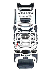 CONVERSION BODY KIT for MERCEDES-BENZ E-CLASS W212 2009 - 2016 upgrade to E53 W214 2023+

Set includes:

Front Bumper Assembly
Front Grille
Headlights
Hood / Bonnet
Front Fenders
Side Mirrors
Side Skirts
Rear Bumper
Tail Lights
Trunk
Rear Diffuser
Exhaust Tips

Material: Plastic, Aluminium

NOTE: Professional installation is required.