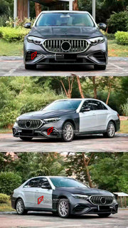 CONVERSION BODY KIT for MERCEDES-BENZ E-CLASS W212 2009 - 2016 upgrade to E53 W214 2023+

Set includes:

Front Bumper Assembly
Front Grille
Headlights
Hood / Bonnet
Front Fenders
Side Mirrors
Side Skirts
Rear Bumper
Tail Lights
Trunk
Rear Diffuser
Exhaust Tips

Material: Plastic, Aluminium

NOTE: Professional installation is required.
