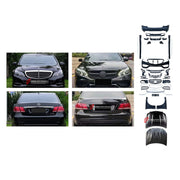 CONVERSION BODY KIT for MERCEDES-BENZ E-CLASS W212 FACELIFT 2013 - 2016 UPGRADE to E-CLASS AMG W212 FACELIFT E63 2013 - 2016 FORZA PERFORMANCE custom fit E63 AMG Style

Set includes:
Front Lip
Front Bumper Assembly
Front Grille
Hood Bonnet
Front Fenders
Side Skirts
Rear Bumper Assembly
Rear Diffuser
Exhaust Tips

Material: Plastic

NOTE: Professional installation is required.