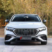 CONVERSION BODY KIT for MERCEDES-BENZ E CLASS W213 2016 - 2020 UPGRADE to W214 E53 2023+

Set includes:
Front Lip
Front Bumper Assembly
Front Grille
Headlights
Fog Lights Covers
License Plate
Hood Bonnet
Front Fenders
Trunk Lid
Tail Lights
Rear Bumper Assembly
Rear Diffuser
Exhaust Tips

Material: Plastic

NOTE: Professional installation is required.