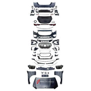 CONVERSION BODY KIT for MERCEDES-BENZ E CLASS W213 2016 - 2020 UPGRADE to W214 E53 2023+

Set includes:
Front Lip
Front Bumper Assembly
Front Grille
Headlights
Fog Lights Covers
License Plate
Hood Bonnet
Front Fenders
Trunk Lid
Tail Lights
Rear Bumper Assembly
Rear Diffuser
Exhaust Tips

Material: Plastic

NOTE: Professional installation is required.